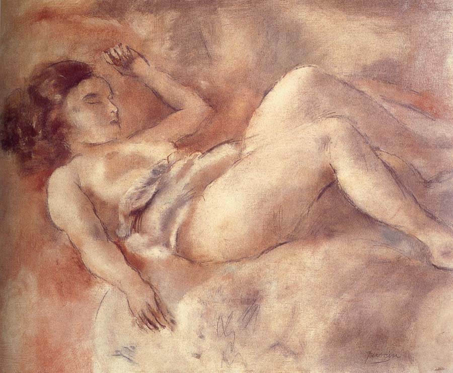 Nude of sleep like a log